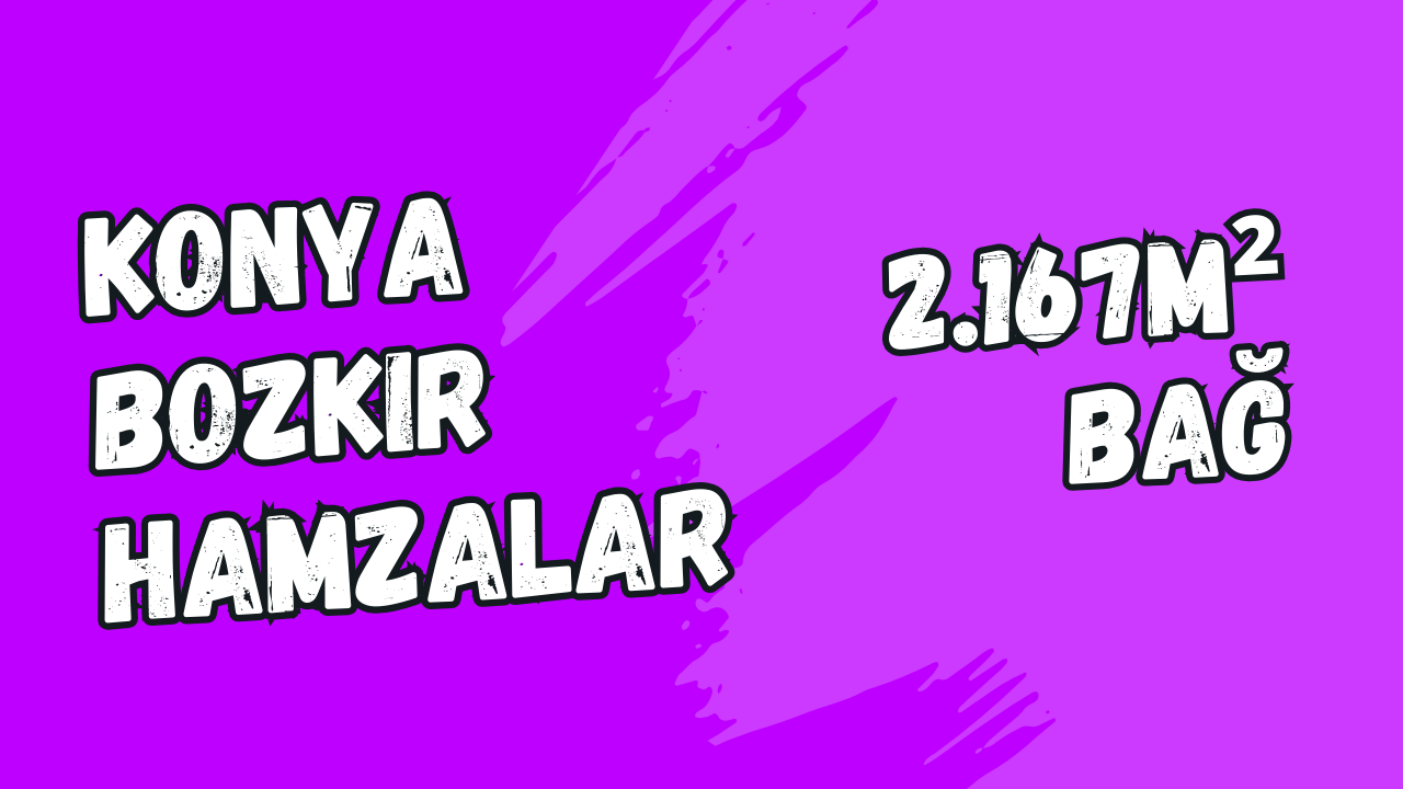 KONYA BOZKIR HAMZALAR KÖYÜNDE 2.167M² BAĞIMIZ SATILIKTIR. - KONYA BOZKIR fotoğraf 9